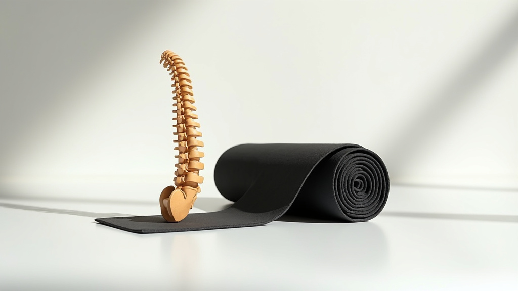 Homme portant une ceinture lombaire noire lors d'une activité physique, illustrant les risques d'utilisation prolongée