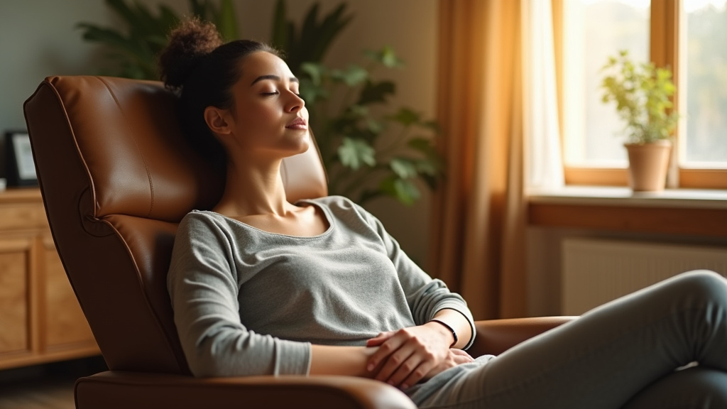 Consultation hypnose dans un cabinet moderne avec des outils de relaxation