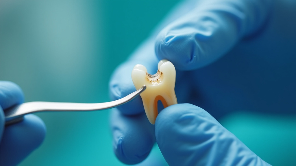 Conservation du fragment de dent cassée dans du lait UHT