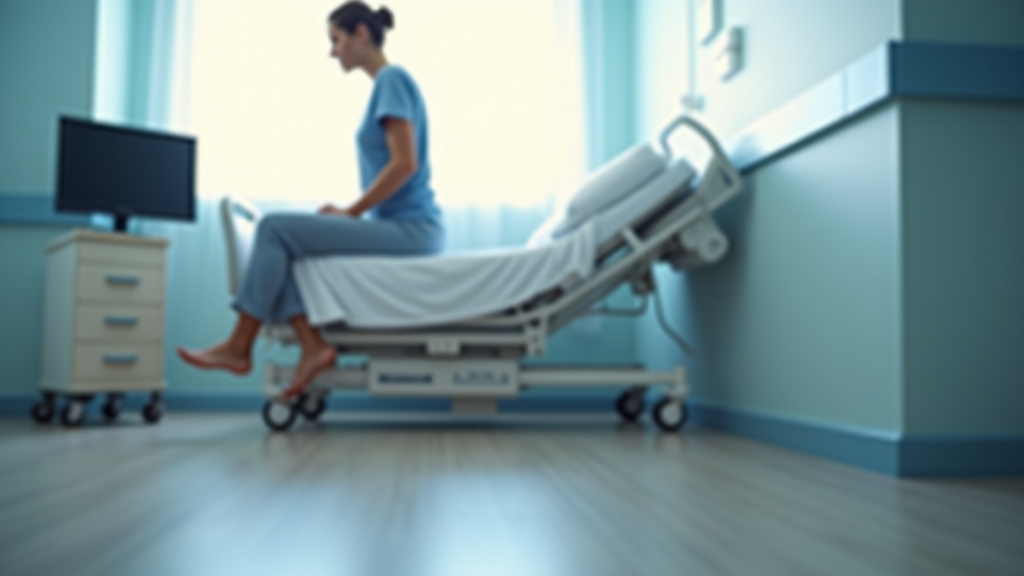 Patient en séance de kinésithérapie post-arthrodèse lombaire