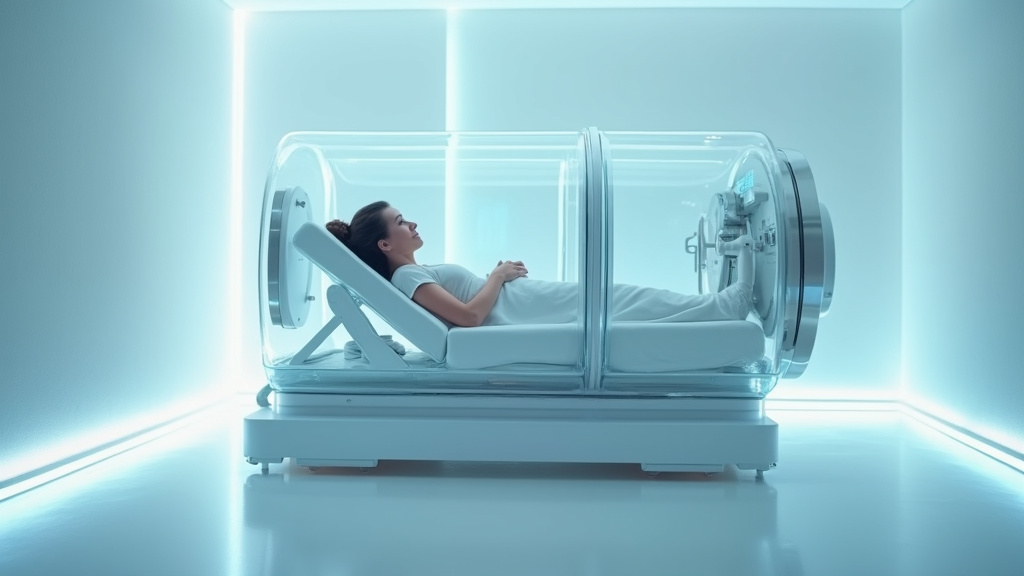 Tableau de bord de contrôle d'un caisson hyperbare avec affichage des paramètres de pression