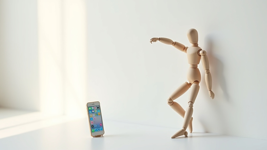 Interface d'application de Pilates au mur sur smartphone