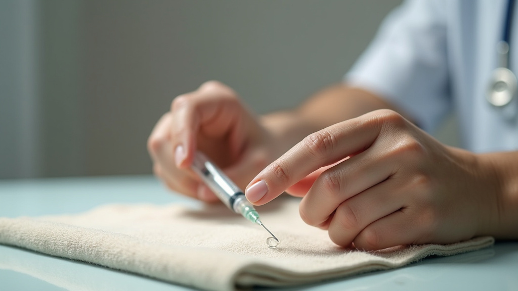 Séance de mésothérapie esthétique avec injection de produits sur le visage