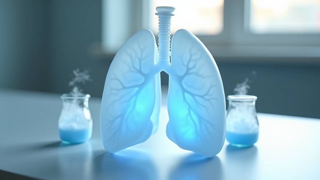 Vue intérieure d'un caisson hyperbare utilisé pour le traitement du Covid long