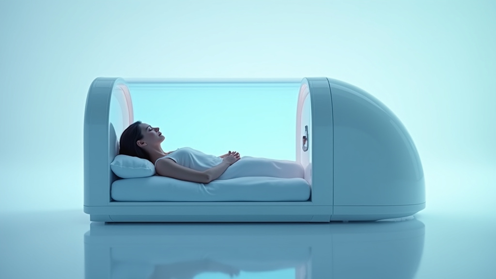 Équipe médicale supervisant une séance d'oxygénothérapie hyperbare