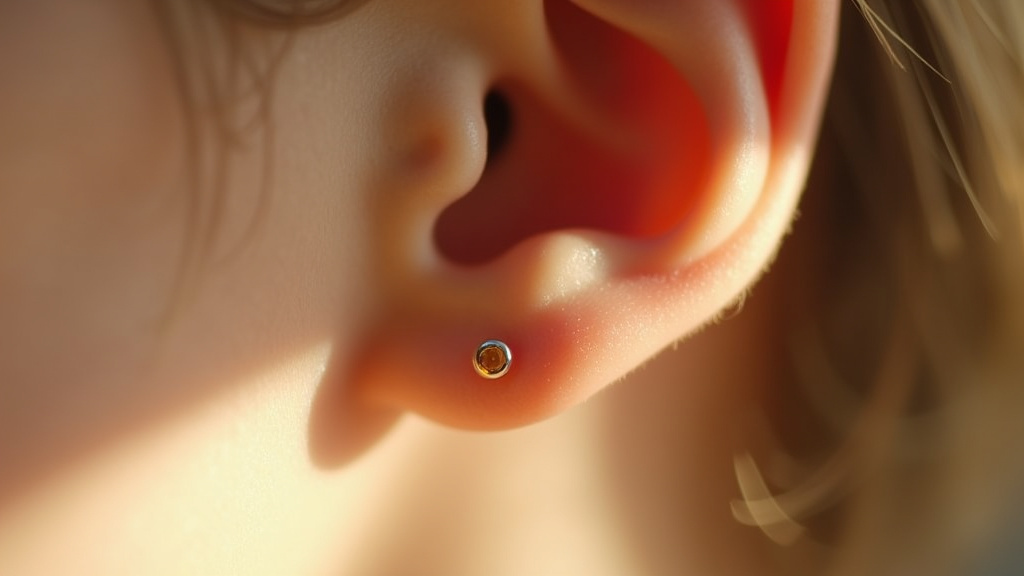Schéma anatomique de l'oreille montrant les positions du conch interne et externe