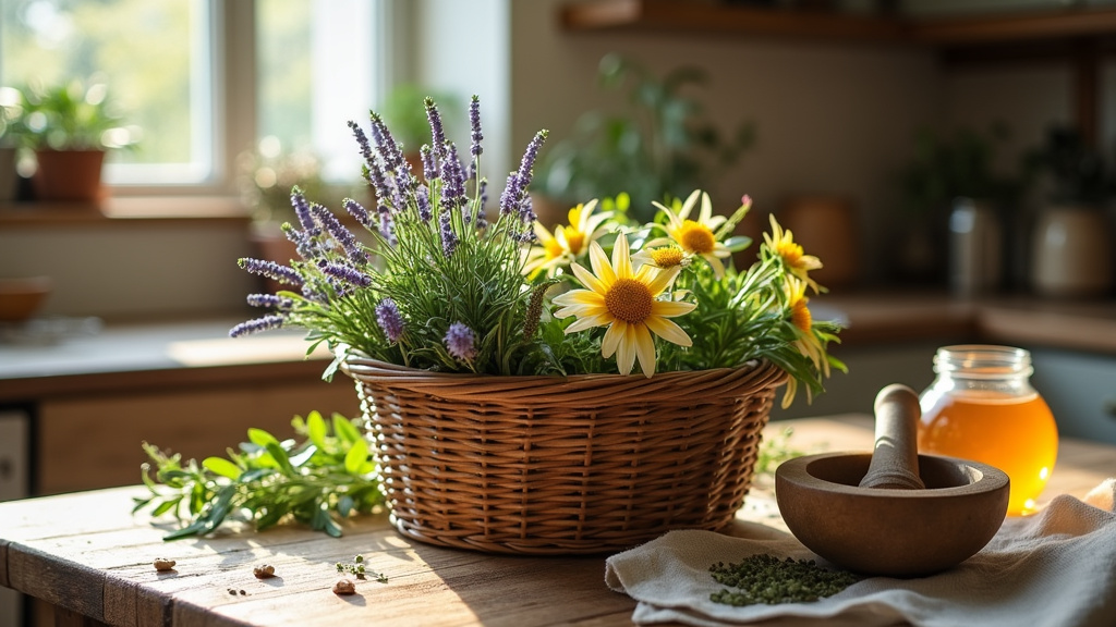 Conservatoire botanique avec des plantes médicinales étiquetées