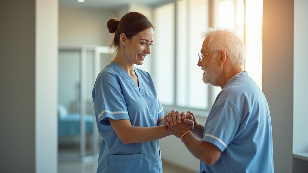 Équipe soignante dans un hôpital français