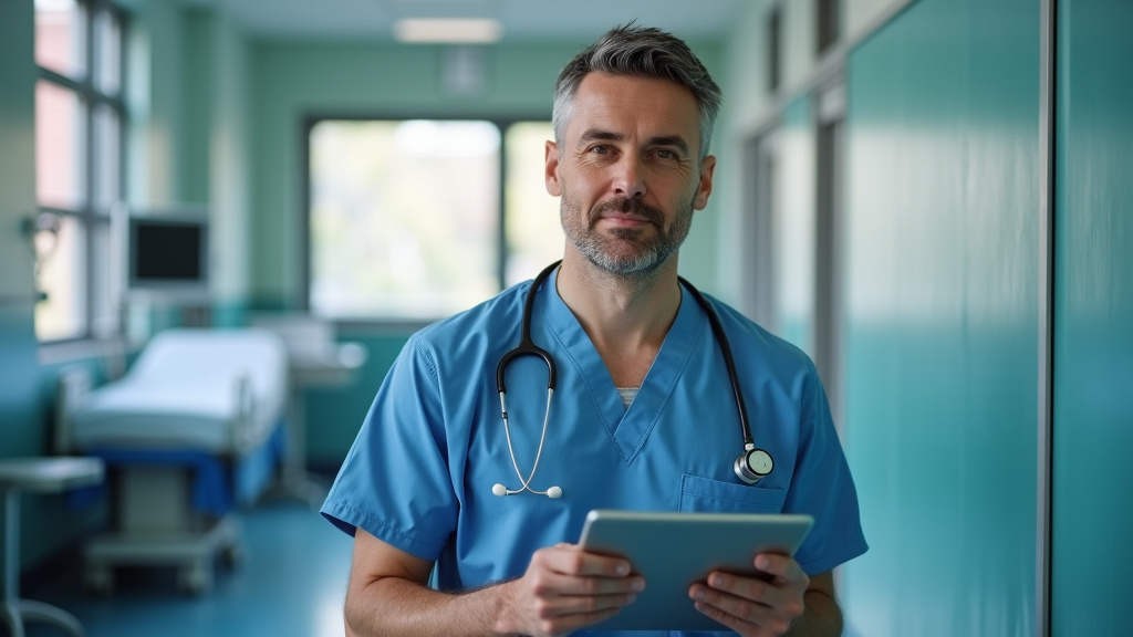 Anesthésiste en train de surveiller les paramètres vitaux d'un patient pendant une opération chirurgicale
