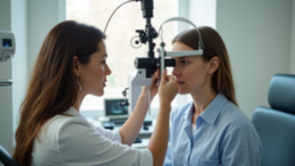 Cabinet d'orthoptiste moderne avec équipements de pointe