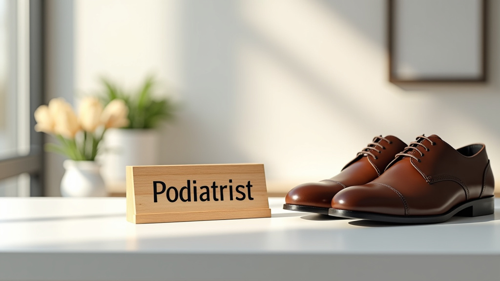 Pédicure-podologue en train de consulter un patient dans un cabinet moderne