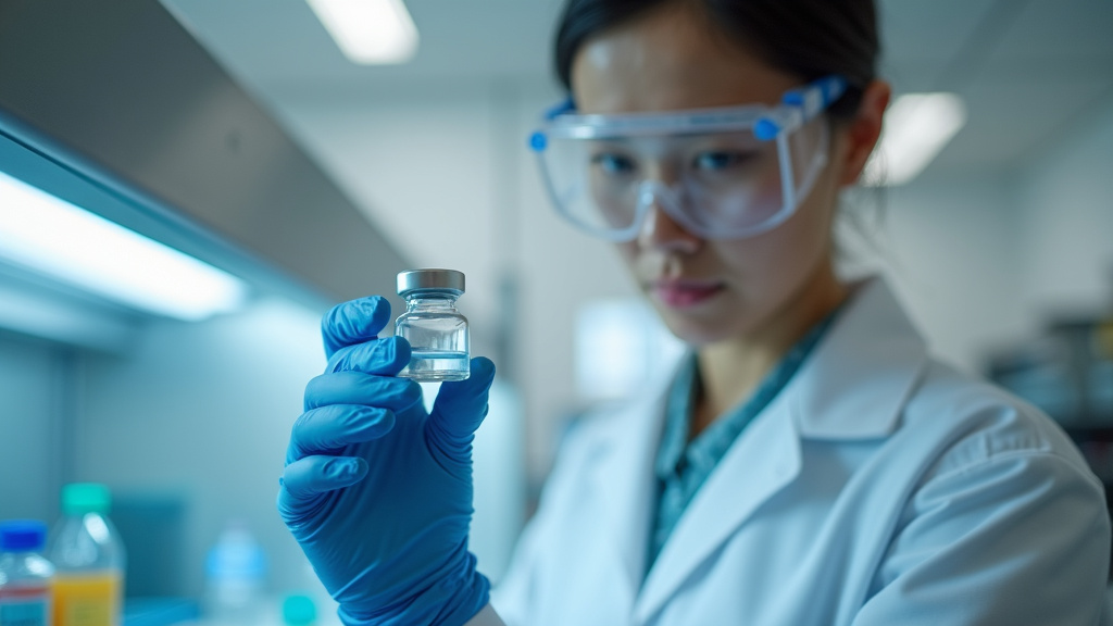 Vue d'un laboratoire moderne avec plusieurs techniciens travaillant sur des automates