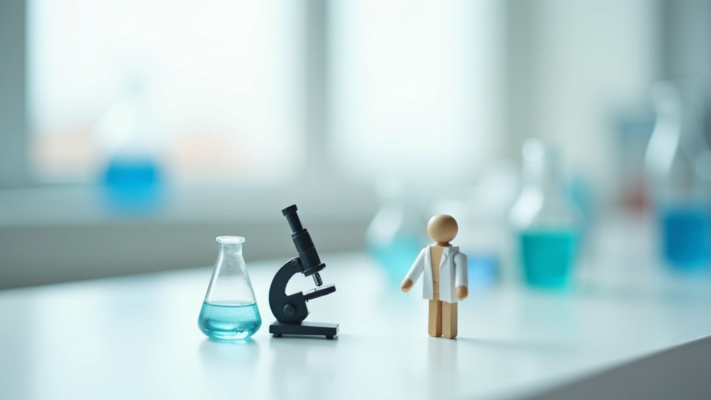 Technicien de laboratoire en blouse blanche manipulant des échantillons dans un laboratoire moderne