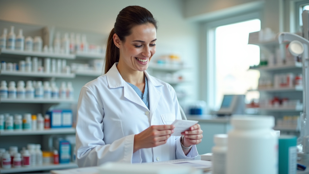 Préparateur en pharmacie travaillant dans une officine en 2026