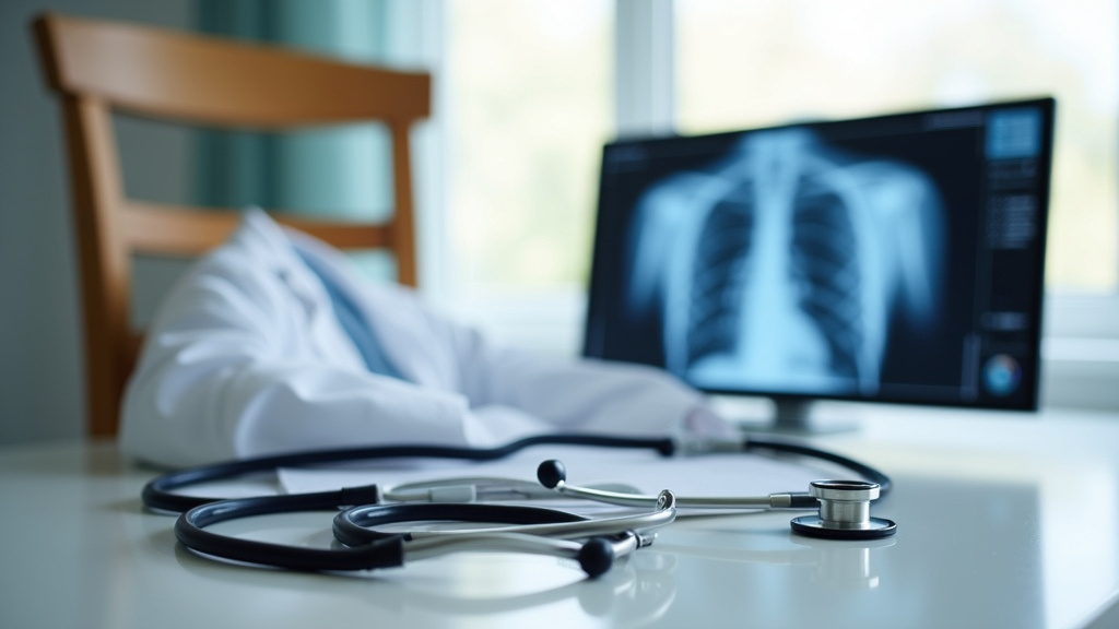 Radiologue en train de réaliser une intervention guidée par imagerie dans un environnement médical moderne